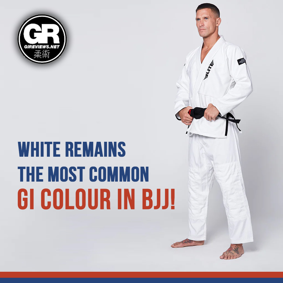 In BJJ, gi colours don’t mean anything in particular other than representing values such as honesty, integrity, purity, etc. 

What colour gis have you worn a lot or seen those around you wear? 

#gireviews #reviews #fightinggear