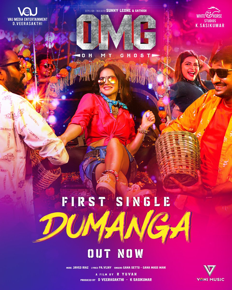 A surprise awaits🔥 Stay tuned @vonimusic for the upbeat folk style track Dumanga, the first single from Oh My Ghost from the gorgeous queen Sunny Leone. Get your rhythmic vibe on with Stylish Thalaivi. YT Link 👉 youtu.be/kCQump4MfJI Audio Platform 👉 li.sten.to/dumanga
