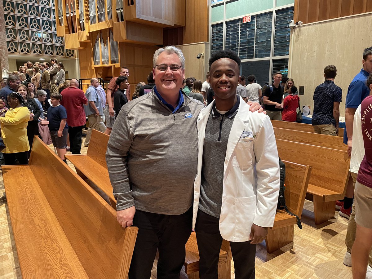 Congratulations Freeman Jackson, CUW School of Pharmacy White Coat Ceremony! Proud of you!
