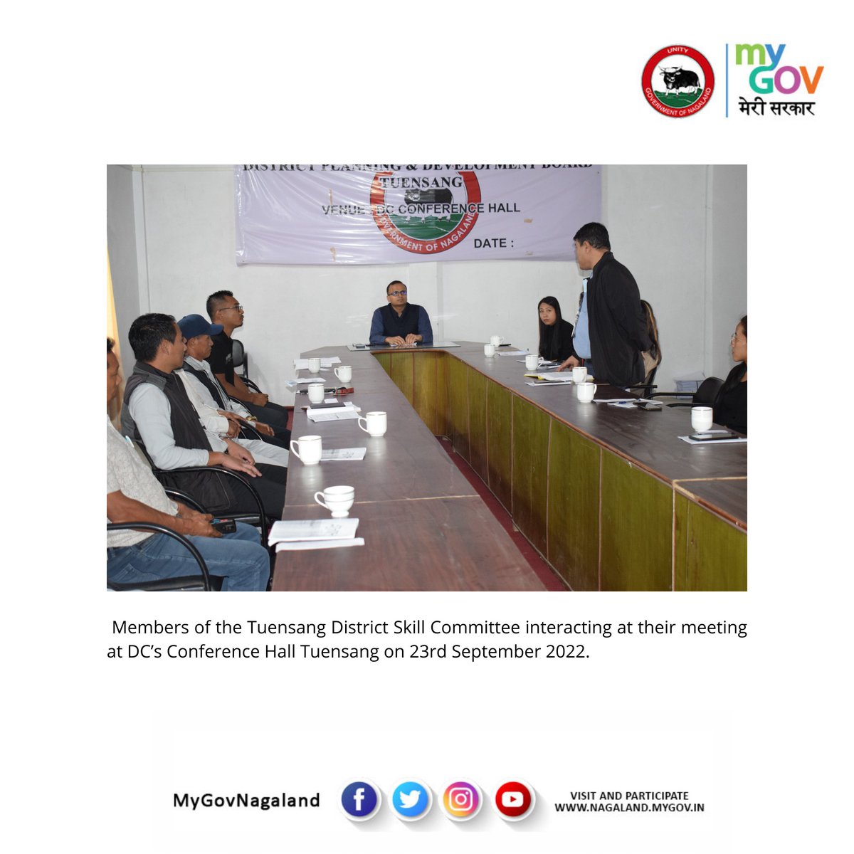 MyGovNagaland's tweet photo. Tuensang District Skill Committee held its meeting at DC’s Conference Hall, Tuensang on 23rd September 2022.
@DcTuensang
@dipr_nagaland https://t.co/k7CZLZ4TlJ