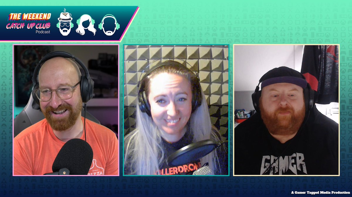 ItsMeRossP's tweet photo. When @SaraLynam and I are having a giggle but @al_vimh is just NOT impressed 🤣 It can only be the @WeekendCatch podcast episode 78. Catch it this Monday! https://t.co/u9DOgbsZHF