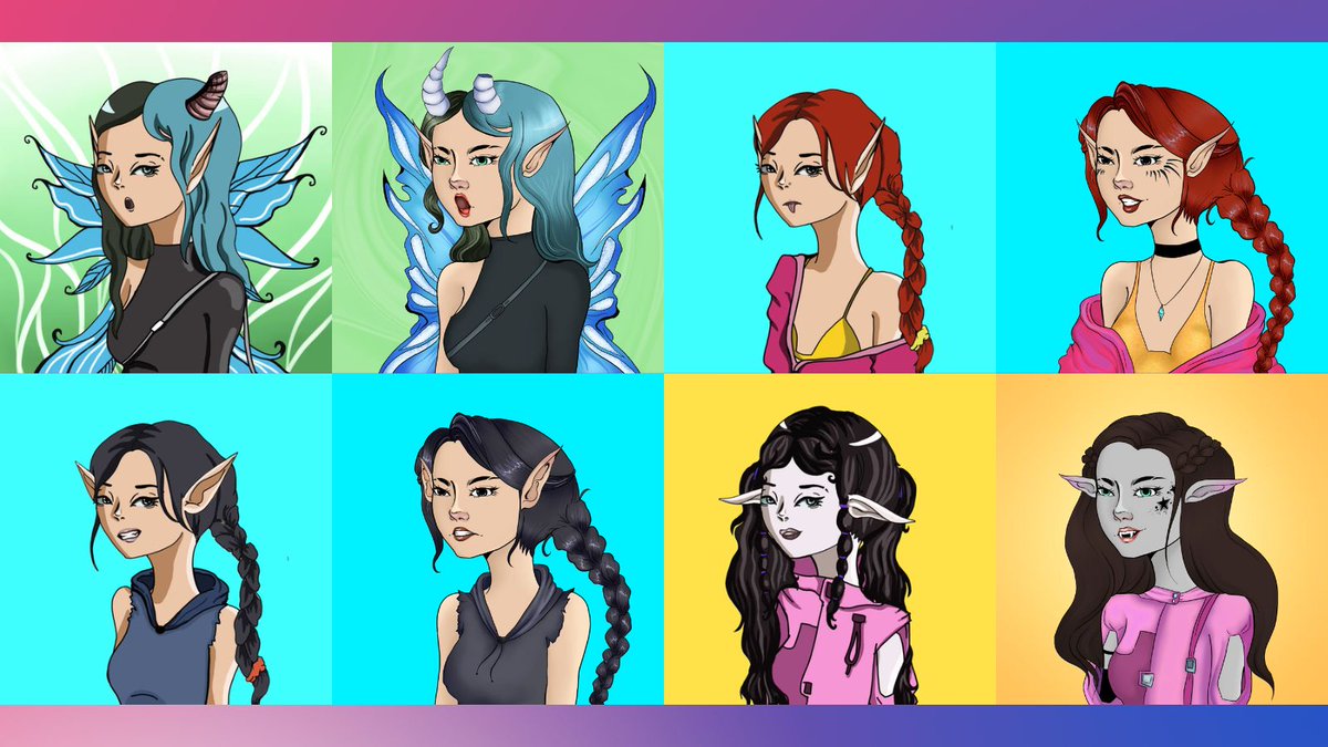 ELVEN_NFT's tweet photo. We're down to just 1% of ELVEN listed on @opensea!!

88/6000 available with 3 days to go until our anniversary and the #ELVENevolved update. 💜 

Here's a look at the 16 ELVEN available under 0.03 + their Evolved forms. 👇

#NFTs #NFTcommunity #NFTasia #nftcollectors https://t.co/NositS2W7R