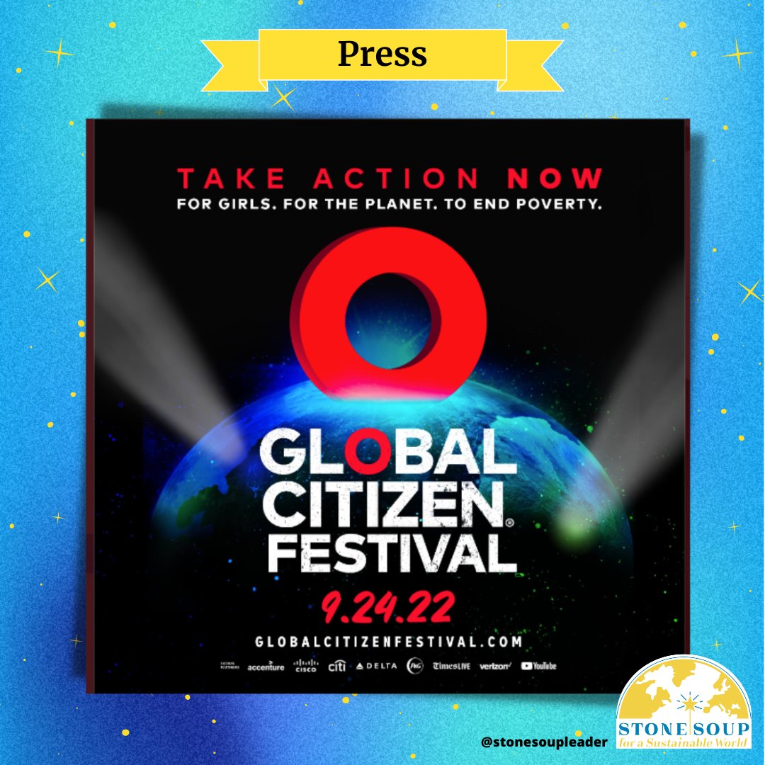 stonesoupleader's tweet photo. TUNE IN and watch @globalcitize Festival
You can take action NOW — for #girls, for the #planet, & to end #poverty.
https://t.co/D7OyIekuNu
.
.
@jonasbrothers @MariahCarey #charliepush #rosalin @MickeyGuyton
#GlobalCitizen #GlobalCitizenFestival #ClimateStrike https://t.co/HbU0QTFiET