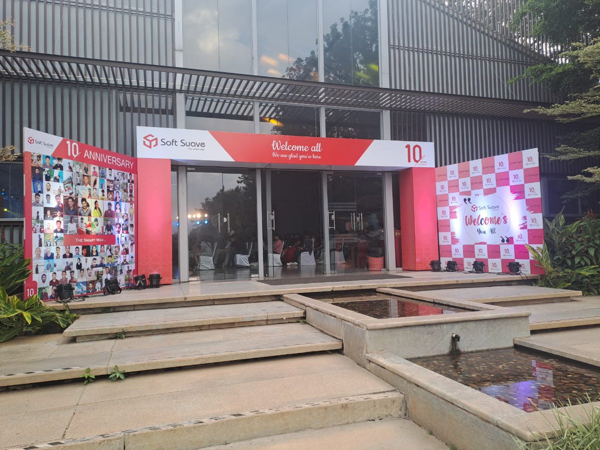 Madmazestudios's tweet photo. Anniversaries always pave way to nostalgia. The journey, the hardships, the sacrifices and the hard work were all remembered as Soft Suave celebrated their 10th Anniversary.
#eventmanagement #eventorganizers #corporateevents #eventplanner #eventproduction #madmaze #madmazestudio https://t.co/BBuzB14JqM
