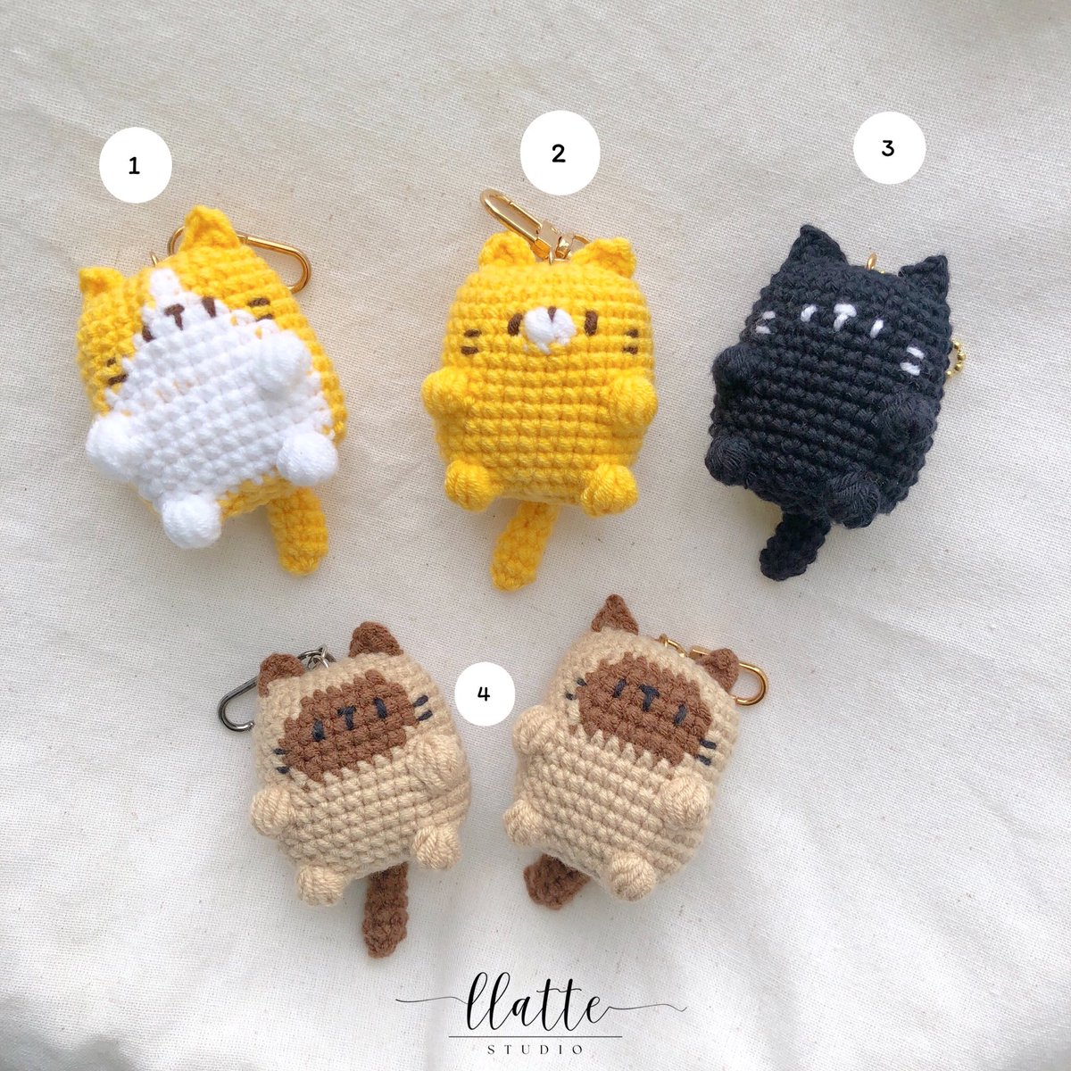llattestudio's tweet photo. มาแล้วค่า!!  made to order พวงกุ���แจน้องแมว🐾🐾🐾

ขนาด : ความสูง 7-7.5  ซม.
วัสดุ : cotton milk
ราคา : 99 บาท 
ค่าจัดส่ง 30 บาท

สอบถามหรือสั่งทัก dm มาได้เ��ยนะคะ
#llatte_studio https://t.co/mb8P9neapl