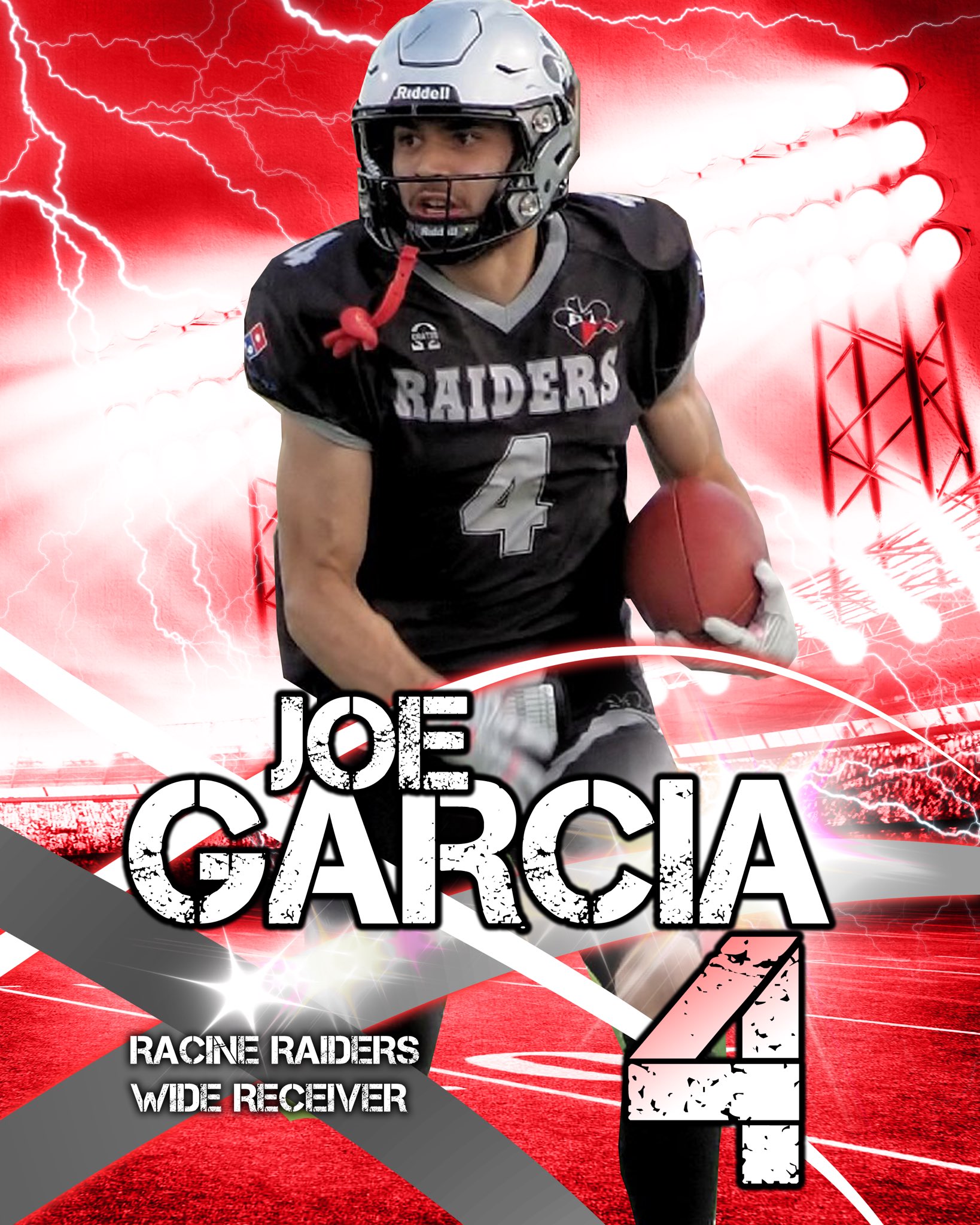 The Racine Raiders would like to wish a Happy Birthday to WR Joe Garcia! 