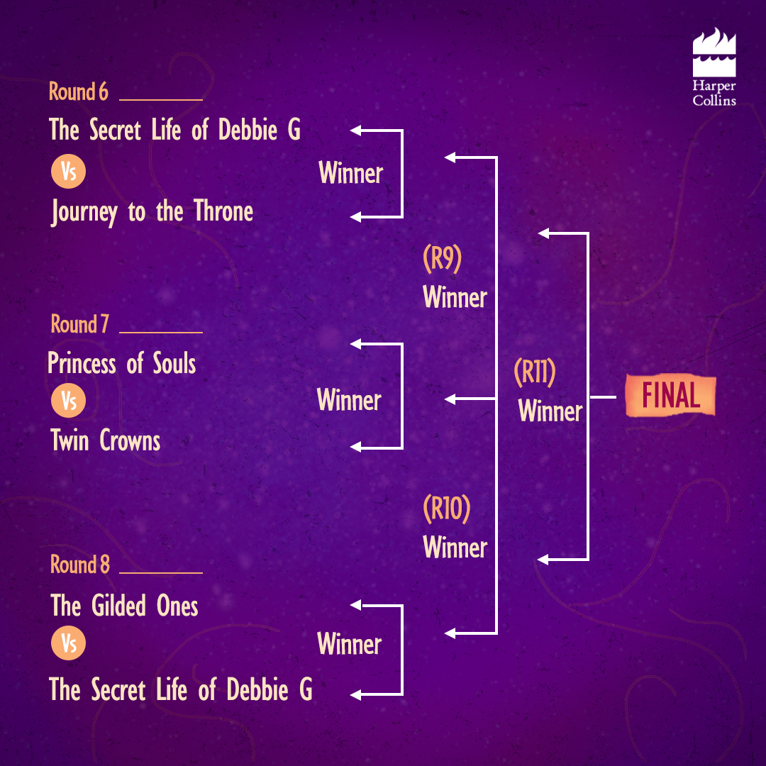 HarperCollinsIN's tweet photo. YA enthusiasts, here’s your next battle!
Did you answer the previous questions? Check our feed to participate and make your favourite win!
@NaminaForna #LitWithYA #TheYABattle #YoungAdult #TheSecretLifeofDebbieG #TheGildedOnes #VibhaBatra #AfterSchoolTales #YoungAdultBooks https://t.co/ScdUs6rnDj