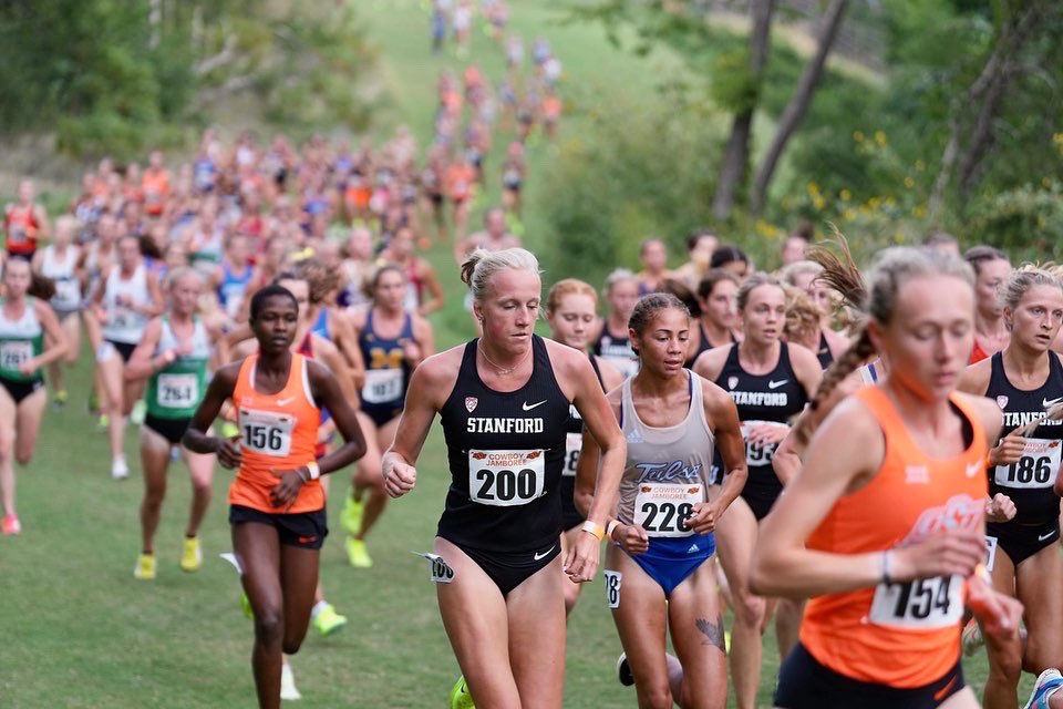 The Cardinal women place fifth at the Cowboy Jamboree in Stillwater. Frosh Riley Stewart leads the team in 20th place! #GoStanford