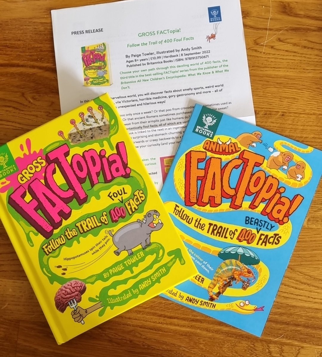 richreadalot's tweet photo. #bookpost 
Another fun and fact-filled addition to the #Factopia series....

#GrossFactopia by @paigetowler and @andysmithdraws from @BritannicaBooks 

Thanks ❤️ 📚🙏
https://t.co/nKzRYACeXF https://t.co/U1rWFbrNq8