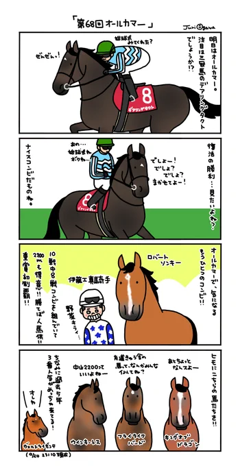 明日のオールカマーでは
デアリングタクトが注目を浴びそうですが
個人的にはロバートソンキーを推しております 