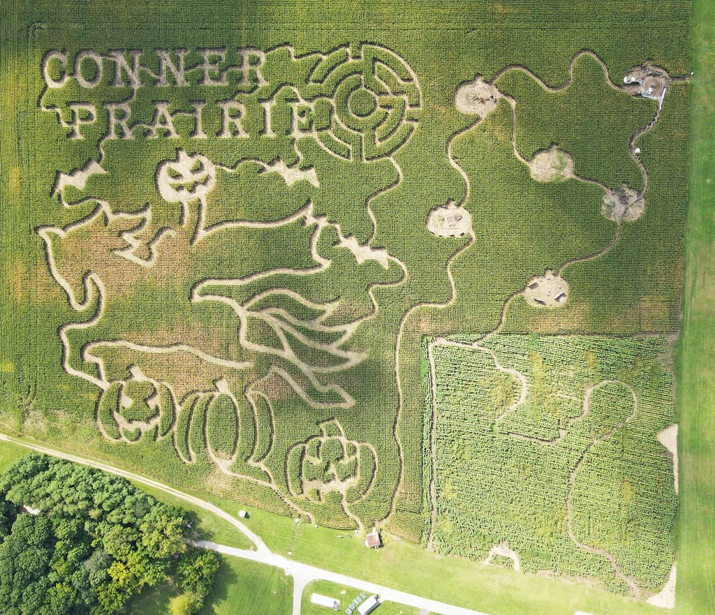 ConnerPrairie's tweet photo. Our 2022 Corn Maze is now open Tuesday - Sunday 10A - 5P! 🌽 

Discover more: https://t.co/BP5x17s18W

Our 2022 Corn Maze is sponsored by @CortevaUS. Special thanks to @precisionmazes for their work on this years maze!

#CornMazeCP #HeadlessCP #ConnerPrairie #ExploreCP https://t.co/ICYepzZ5BE