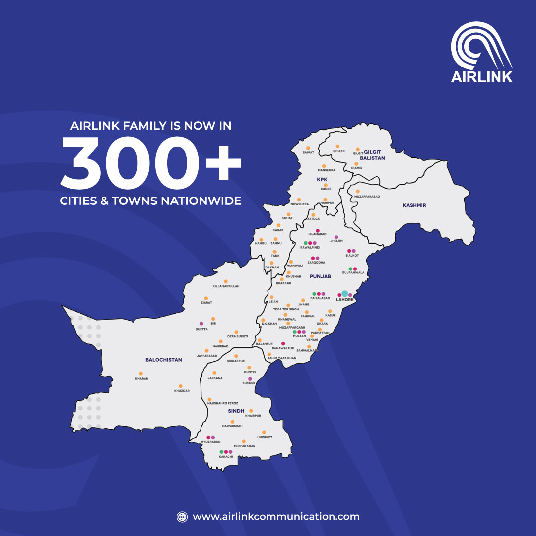 AirlinkALC's tweet photo. We are getting closer to our mission to serve every Pakistani.  AirLink is one of Pakistan's largest distributors, manufacturers, and retailers, with a presence in more than 300 cities and towns.

#AirLink #YourSmartDevicePartner #MobilePhones #PTAapproved https://t.co/dVnesl6om6