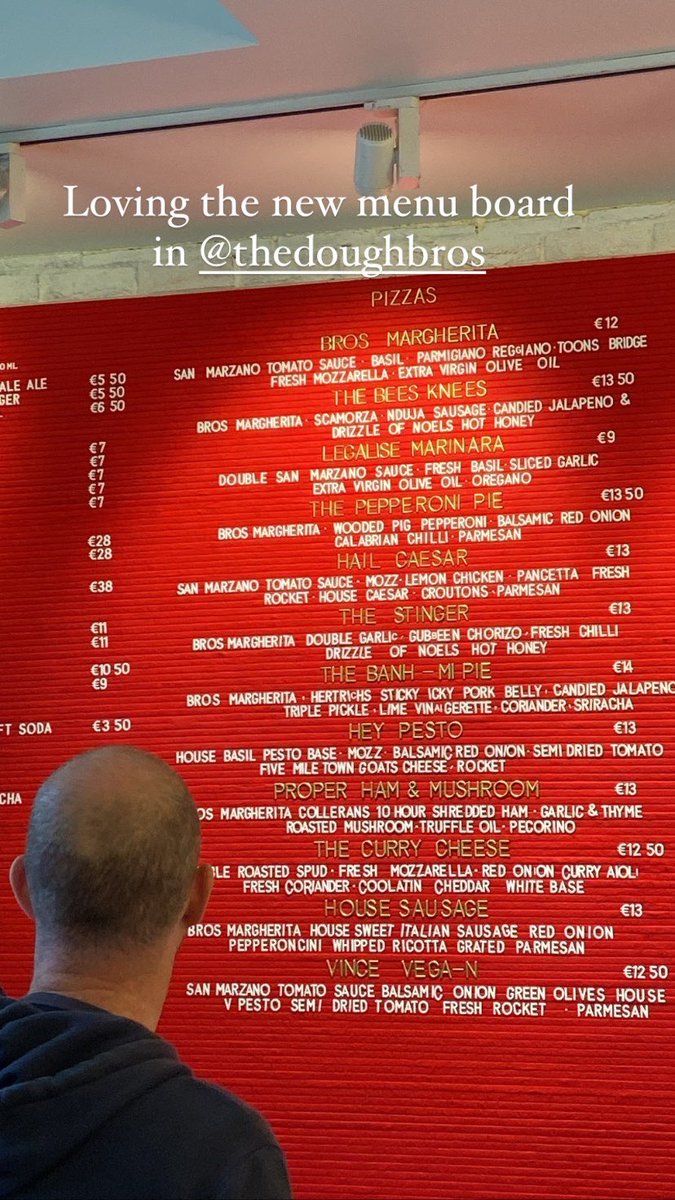 Loving this menu board made by a GMIT student in <a href="/TheDoughBros/">TheDoughBros</a>