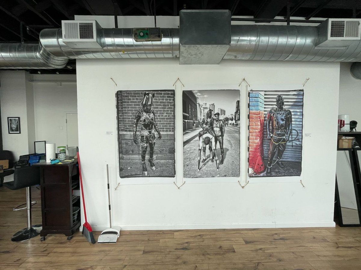 Some nice wall art seen at the Folsom Street Events office in SF.  Photo credit: Aja D.