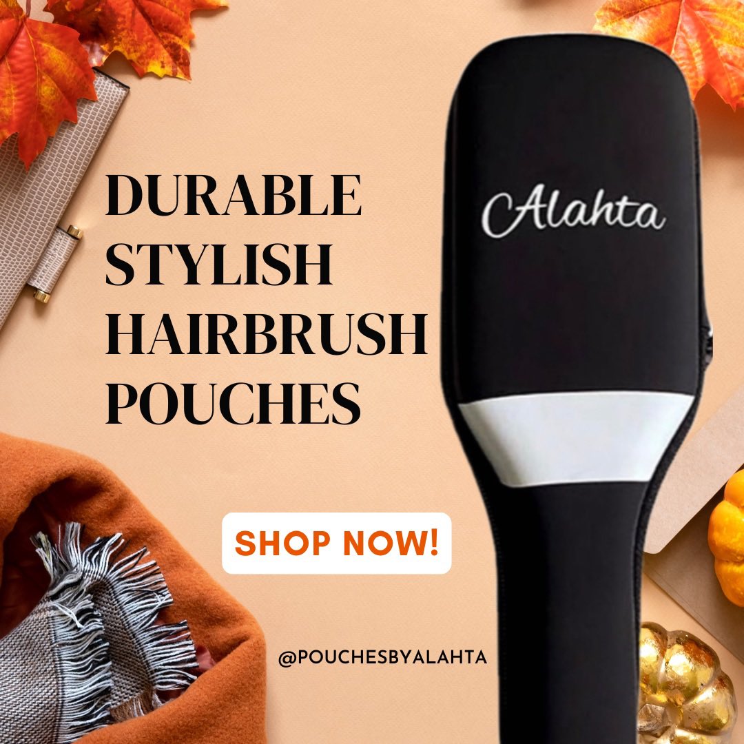 It’s that time of season…sweater weather. It’s also time to explore Alahta hairbrush pouches, if you haven’t already.

You can find us at pouchesbyalahta.com, as well as on Amazon.

#fallstyle #sweaterweather#leaves #smallbusiness