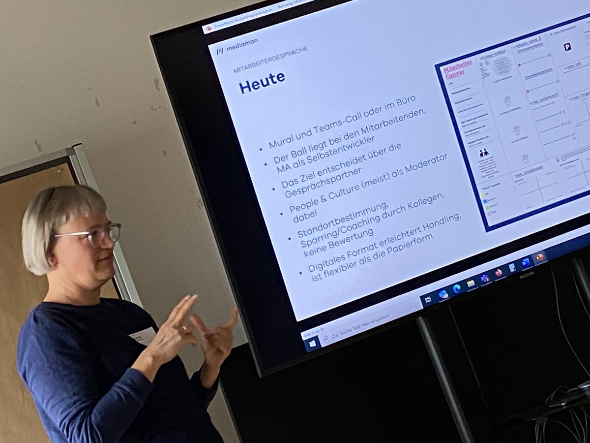 solvesconflicts's tweet image. Mitarbeitergespräche endlich mal anders! Gemeinsames Gespräch zur Standortbestimmung interaktiv mit Postits, ohne trennenden Tisch. #bcrm22 #mediaman