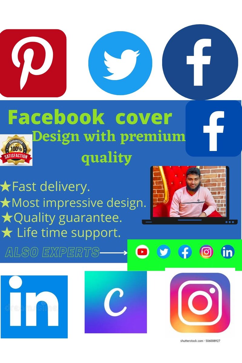 About this gig: Nowadays online social media marketing is the best way of doing business or raising your fan and followers. If you want to be the best businessman online or a popular person in the online world. you will take the best cover on