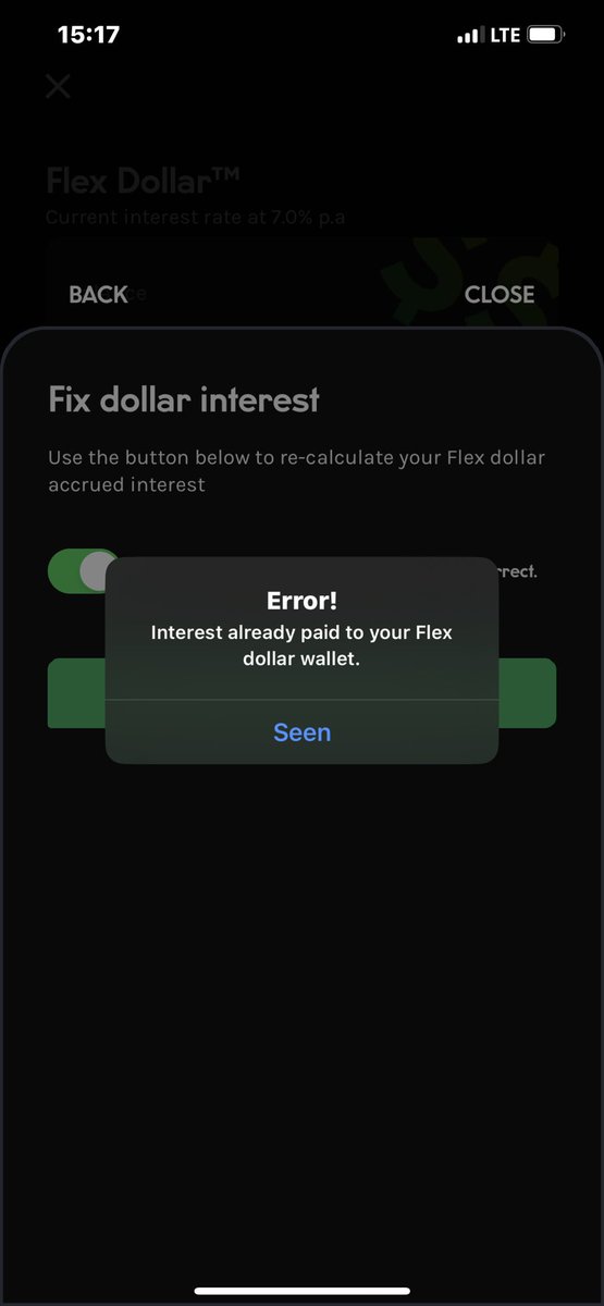 muchmoney2b's tweet photo. @PiggyBankNG my interest calculation is not correct and when I try recalculating I got this error https://t.co/hXj1oV0I0t