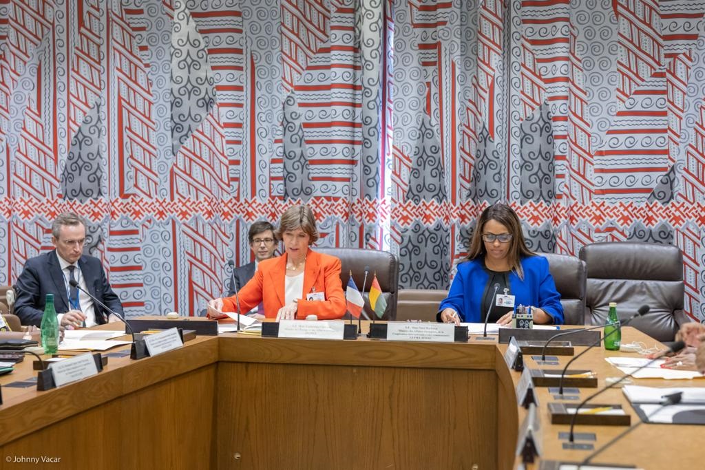 francediplo's tweet photo. Cette semaine à l'#ONU 🇺🇳, la France 🇫🇷 a pu:
- présider la 1ère réunion ministérielle du Conseil de Sécurité sur l'#Ukraine, où la Russie s'est trouvée isolée;
- œuvrer aux solidarités Nord-Sud;
- porter un agenda ambitieux de résilience démocratique &amp; de liberté de la presse. https://t.co/7tWe993oEq