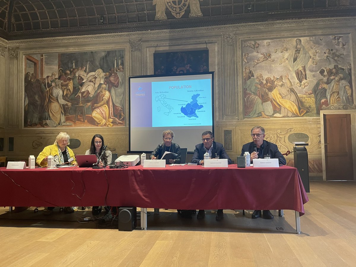 SilviaSedita's tweet photo. Yes we did it! Regional Innovation Policies conference ended today in Padova @dSEA_Unipd. 3 days of F2F conversations with colleagues and friends. Looking forward to the next one in Jönköping! https://t.co/j8gvbI5QEb