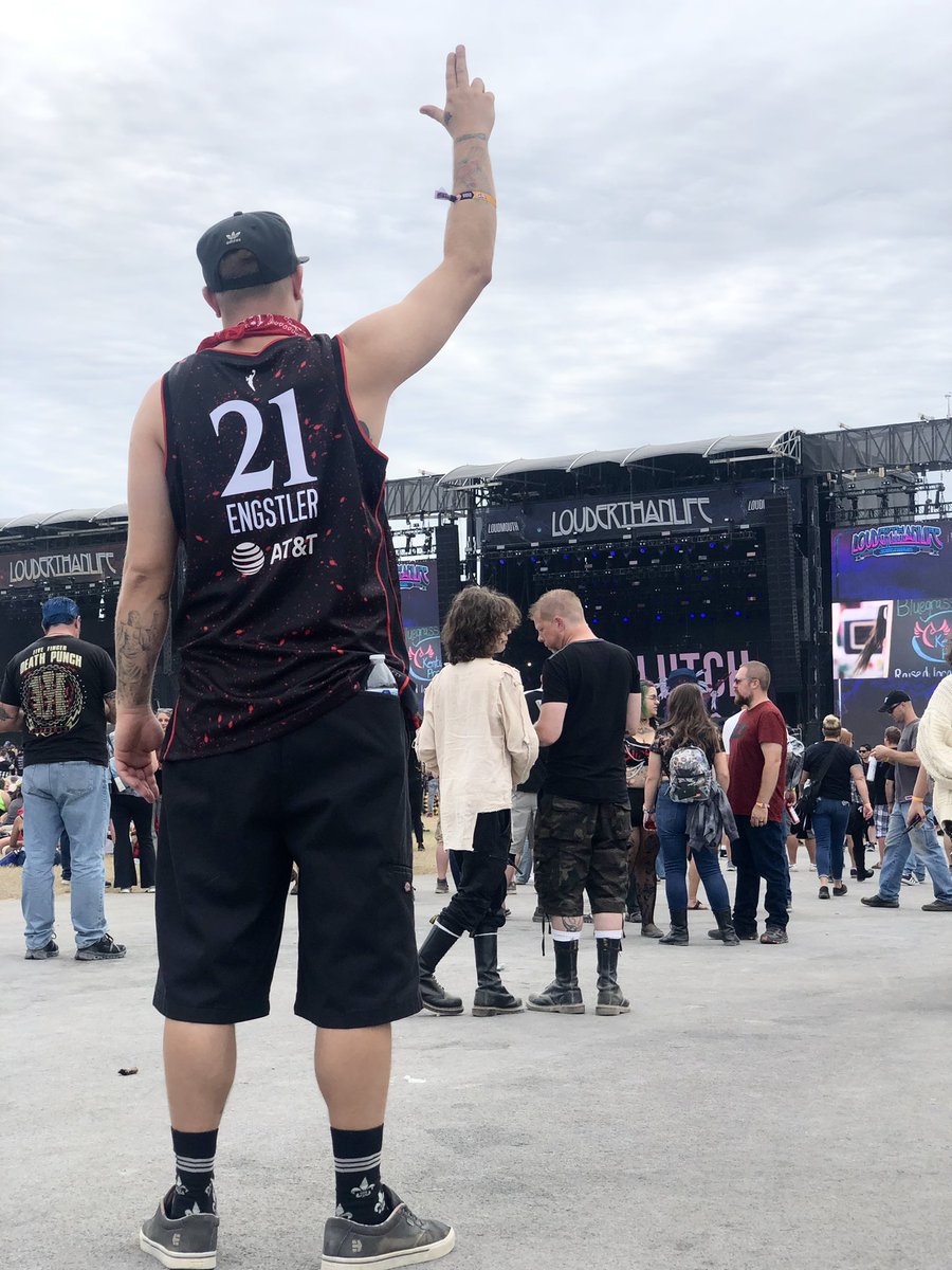 Gotta represent at the local festival <a href="/LTLFest/">Louder Than Life</a> <a href="/LouisvilleWBB/">Louisville Women’s Basketball</a> <a href="/em__baller/">Emily Engstler</a> <a href="/EngstlerMarilyn/">Marilyn Engstler</a> <a href="/CoachJeffWalz/">@coachjeffwalz</a> #GoCards <a href="/IndianaFever/">Indiana Fever</a> <a href="/WNBA/">WNBA</a>