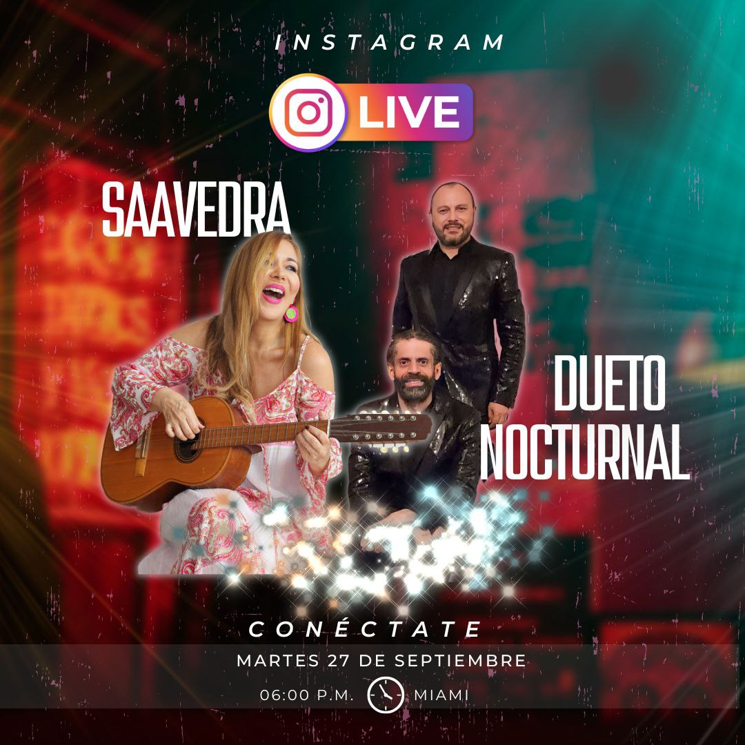 Live con Dueto Nocturnal el próximo 27 de septiembre.