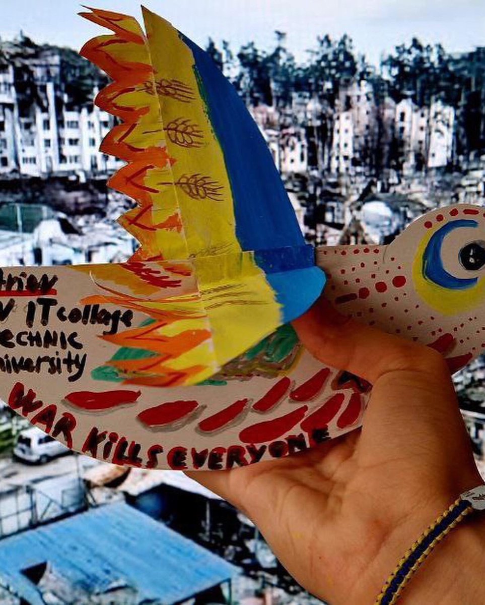 Birds2bHeard's tweet photo. We’re overwhelmed by the work of students at the IT College of Lviv, Ukraine, who have been making their own Birds2BHeard. 

Their experiences have informed their views on how war and climate change are interconnected forms of destruction.

#stopthewar #eastbourne #lviv https://t.co/ugueAdYceo