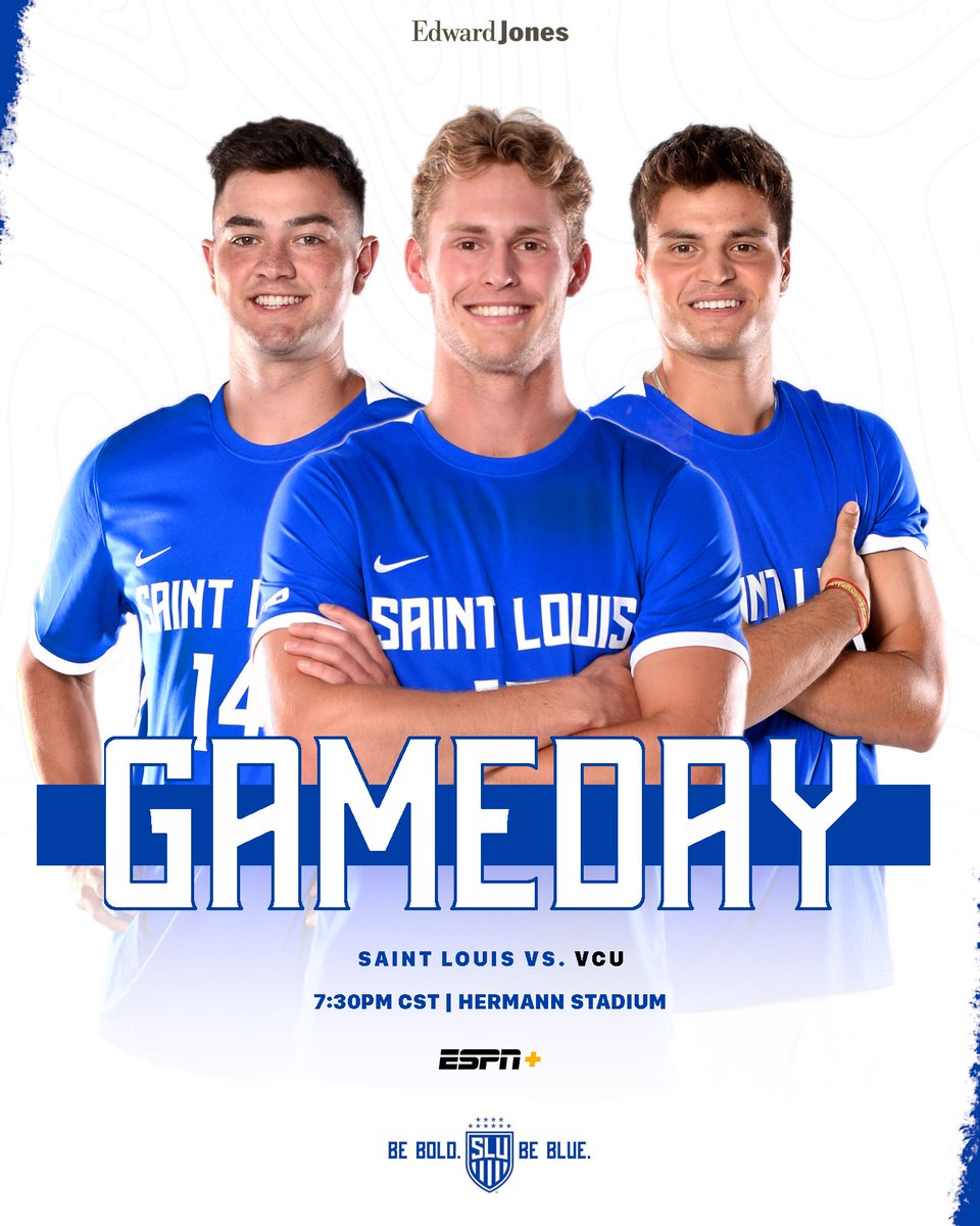 SLUMensSoccer's tweet photo. Join us for homecoming tonight!

🆚 @VCUMensSoccer 
📍 Hermann Stadium
🕔 7:30 PM CST
📉 https://t.co/v80kSn9w85
📺 https://t.co/uuQcANJby0

#BeBold #BeBlue 🔵 https://t.co/PgogGend8L