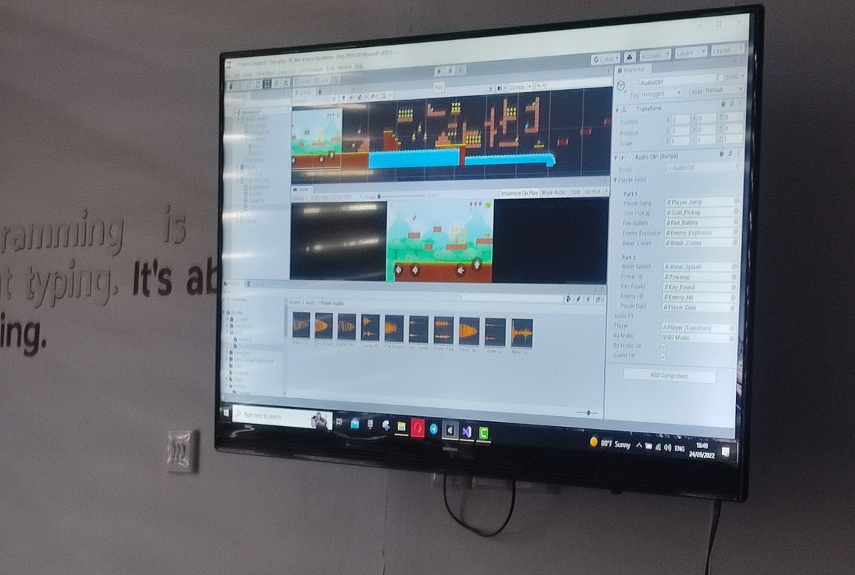 HameiaY's tweet image. Beautiful Day @CodeToInspire🏡
Start again intuitive #Unity🎮🎲 class , after one Year
{I LOVE GAME DEVELOPING}👾🕹️
{I LOVE COMPUTER ENGINEERING}🖥️
{I LOVE CODEING}👩‍💻
@E_Ehrari @f_forough  #AfghanGirlCode 
@Unity3DIndia @unity3d_geek
@unitygames #indiedev #gamedev