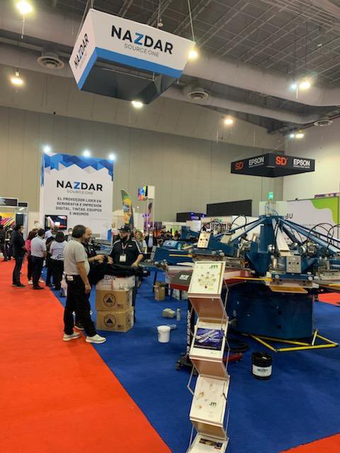 NazdarSourceOne's tweet photo. It’s the final day here at @FESPAMexico! We are showcasing the @mrcompanies Copperhead Rival, @RolandDGA LEC2-640, &amp; IU-1000f. Stop by booth #P20 and say hi 👋 to our team!

#FESPA #FESPA2022 #MRBlueCrew #Roland #LEC2 #IU1000f #Flatbed #Screenprinting #PrintShop #PrintIndustry https://t.co/G0TAchgKbq