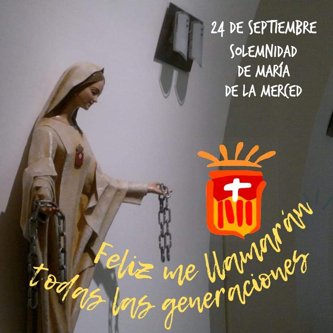 MercedariasNj's tweet photo. ➕ Dios  te  salve,  María, purísima azucena  de  la Merced, que  con  tu fragancia purificas las  almas y  las  elevas a  Dios, llena eres  de  gracia.
Amén 🙌 

¡Feliz y bendecido día de nuestra Reina y Madre! 🌹⚘🌷⛓🎉🎊 https://t.co/HxIpwQ2md0