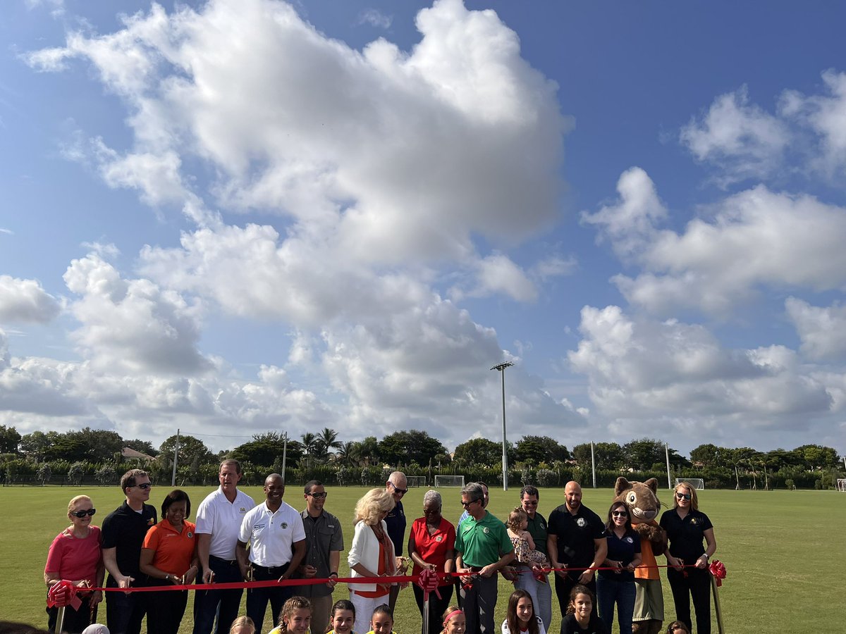 COBWRA's tweet photo. Ribbon cutting for @pbcgov Phase I of the Canyon District Park today ! 
#cobwracares https://t.co/TP8hwlslRJ