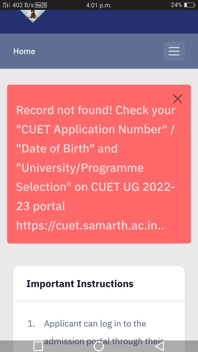 riyac8354's tweet photo. Yes....same with me. I add new university but on portal it is not accepting my request. @DG_NTA @manashTOI @mamidala90 https://t.co/v7OcfqS2WA