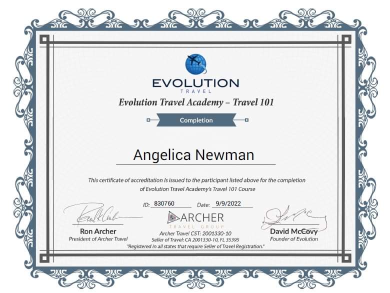Angie8_12's tweet photo. Extremely excited to announce that I am now a Certified Home Based Travel Agent! I am now qualified to find you the BEST competitive deals online in regards to Flights, Car Rentals, Hotels, Cruises, Resorts, Vacation Homes, Weddings and MUCH more! Check out profile for more info! https://t.co/x7IGtGk4gx