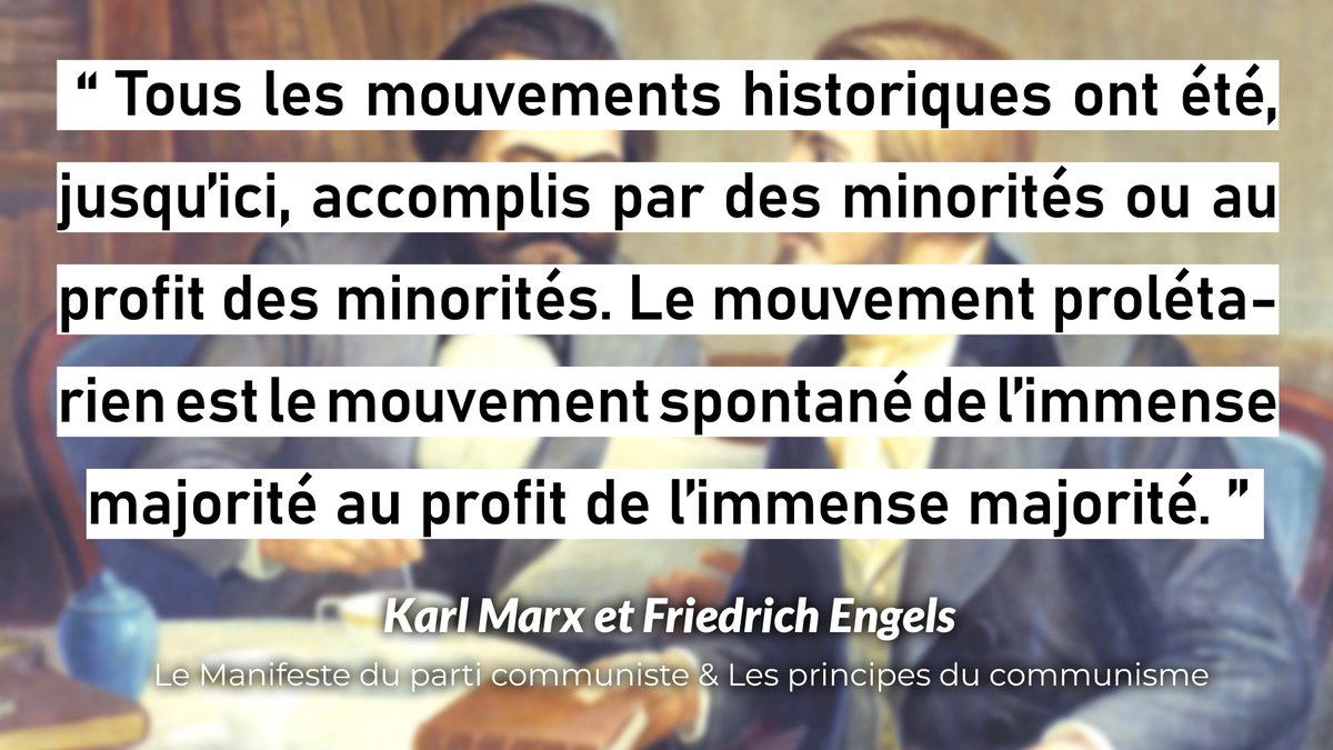 On ne peut le répéter suffisamment: lisez le Manifeste camarades !