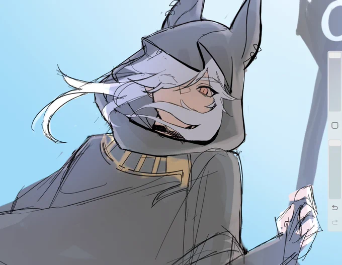 wip cyno#原神 #GenshinImpact #sketch #cyno 