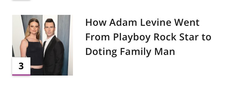 …. Did Adam Levine DM this headline to <a href="/enews/">E! News</a> ?