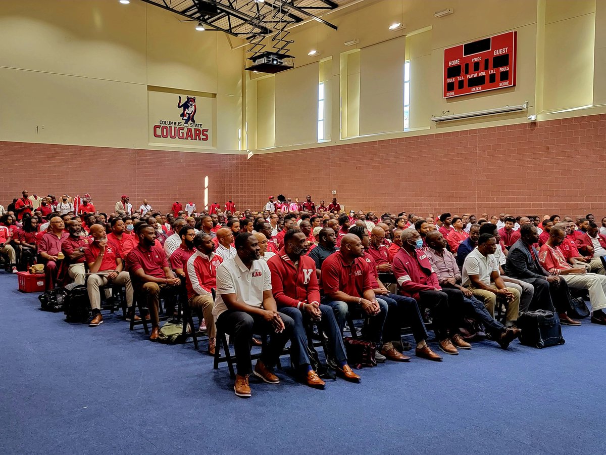 sep_kapsi1911's tweet photo. Brothers from throughout the Southeastern Province currently gathered on the campus of Columbus State University for the 2022 CRWLC...the first in-person training in 2 years.
#kapsi1911 #seprovince #trainingforleadership https://t.co/6u5ChSRpfH