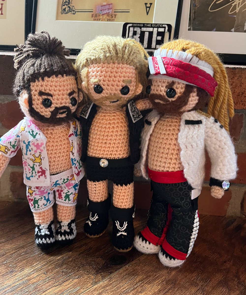 Last Night Yarnman Adam Page won the #AEW Golden Ticket!!

He will get a shot at the World Title against the Champion Yarn Moxley next month! 

He is so happy and his friends the Yarn Bucks are happy for him! 🙂🥰

#AEWRampage #AEWGrandSlam #TheElite #SaturdayVibes #Cute