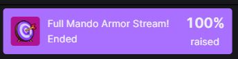 Welp, guess this is happening! Viewers crushed the community challenge so I'm streaming in full Mandalorian cosplay armor tomorrow at 7:30PM EST. This should be interesting!

#twitchstreamer #twitchaffiliate #Mandalorian #thisistheway #ttv #StreamersConnected