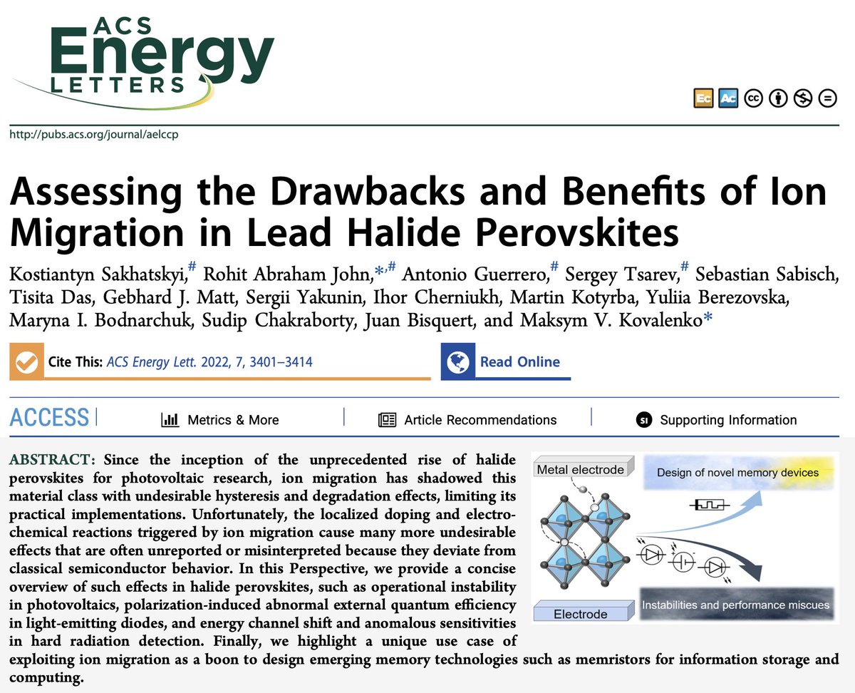 Sudip Chakraborty (@sudiplab) on Twitter photo 3rd ACS Energy Lett.(IF:24.0) Featured as Editor's Choice pubs.acs.org/doi/10.1021/ac…
Thanks <a href="/mvkovalenko/">Maksym Kovalenko</a> <a href="/physolcell/">Juan Bisquert</a> <a href="/ACSEnergyLett/">ACSEnergyLett</a> <a href="/KamatlabND/">PKamat</a>
Stay tuned with MATES Lab <a href="/AllahabadHri/">HRI Allahabad (Prayagraj)</a> sudiphys.wixsite.com/ceslab-sudip/r…
<a href="/DAEIndia/">DAE India</a> <a href="/IndiaDST/">DSTIndia</a> <a href="/serbonline/">SERB</a> <a href="/ACSPublications/">ACS Publications</a> <a href="/ACS4Authors/">ACS for Authors</a> <a href="/DasTisita/">Tisita Das</a> 3rd ACS Energy Lett.(IF:24.0) Featured as Editor's Choice pubs.acs.org/doi/10.1021/ac…
Thanks <a href="/mvkovalenko/">Maksym Kovalenko</a> <a href="/physolcell/">Juan Bisquert</a> <a href="/ACSEnergyLett/">ACSEnergyLett</a> <a href="/KamatlabND/">PKamat</a>
Stay tuned with MATES Lab <a href="/AllahabadHri/">HRI Allahabad (Prayagraj)</a> sudiphys.wixsite.com/ceslab-sudip/r…
<a href="/DAEIndia/">DAE India</a> <a href="/IndiaDST/">DSTIndia</a> <a href="/serbonline/">SERB</a> <a href="/ACSPublications/">ACS Publications</a> <a href="/ACS4Authors/">ACS for Authors</a> <a href="/DasTisita/">Tisita Das</a>