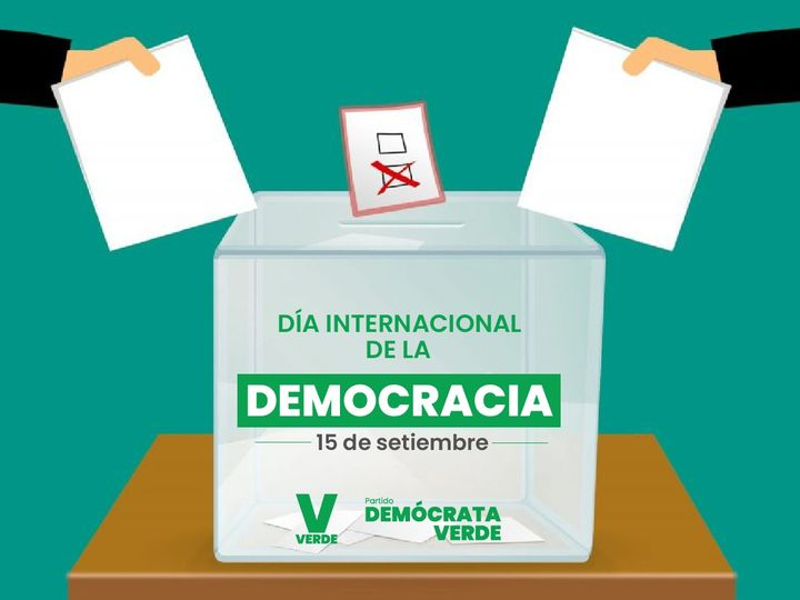 ⚖️ El Día Internacional de la Democracia es una oportunidad para recordar que la democracia debe poner a las personas en el centro. ​
Desde el Partido Demócrata Verde reafirmamos el compromiso con la promoción y protección de la democracia. ✊🏻🇵🇪