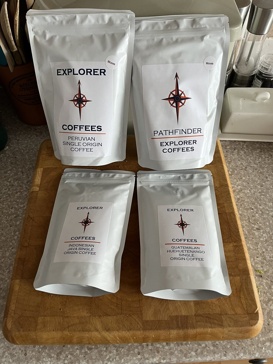 Got home from my trip up north to see my delivery from @ExplorerCoffees. Very happy chap. #coffee #CoffeeAdventure