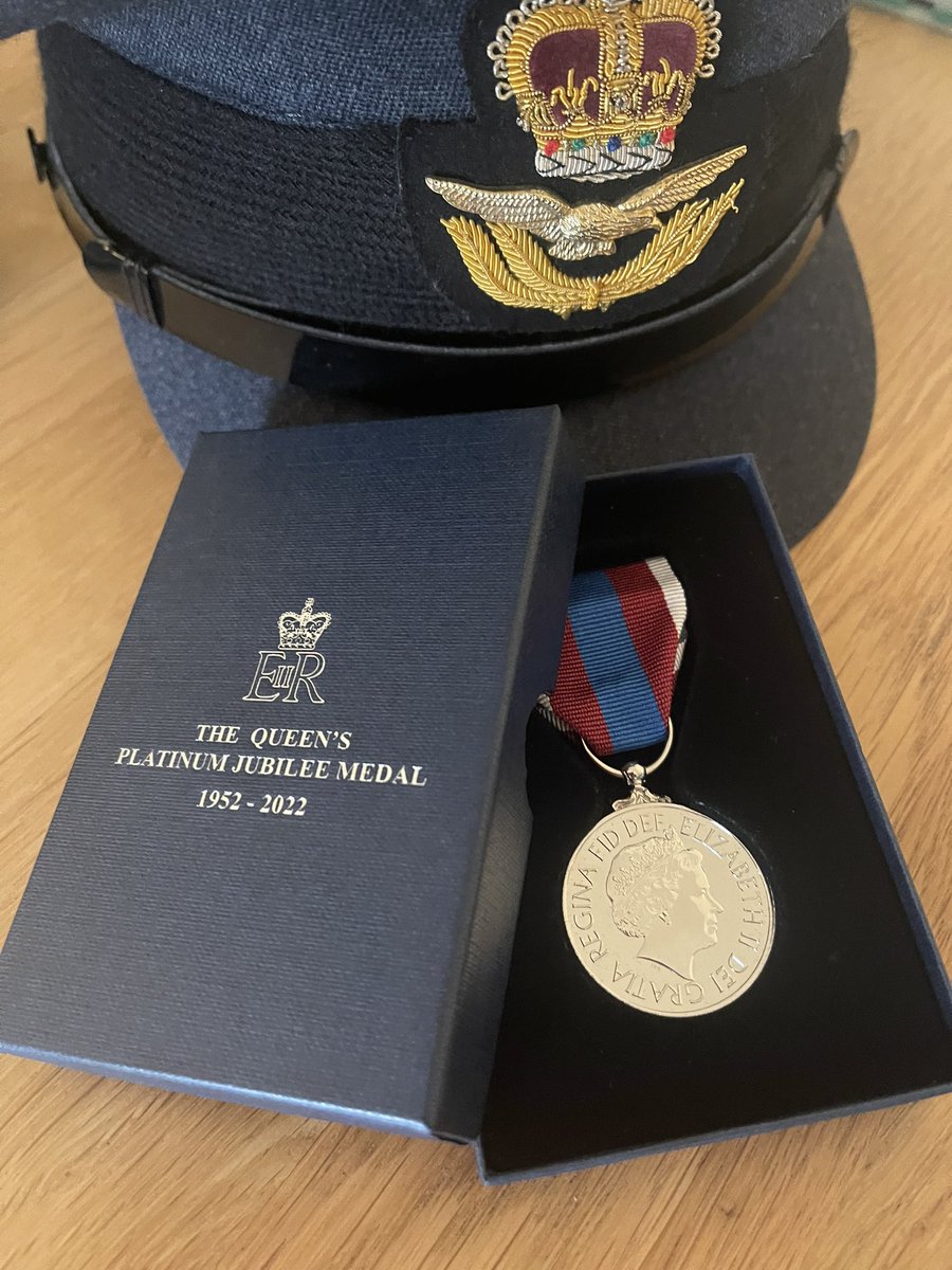 Mixed feelings, Honoured to be presented with my Queen’s Platinum Jubilee Medal today, remembering the 70 years dutiful service as our Monarch. It will be worn with pride.