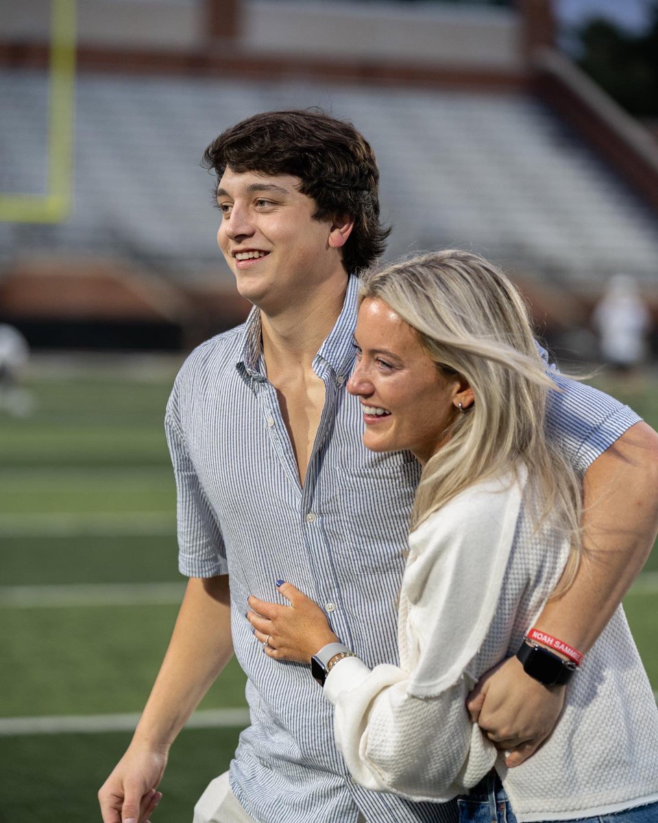 LindenwoodLax's tweet photo. A special moment last night before the alumni game as 2 former lions, Alex Eubank and Gracie Pine, got engaged! Congratulations to you both! 🦁💍🦁 #LULaxFam https://t.co/4Lg5knAONn