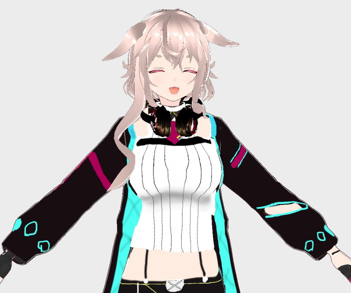 「ハッピースマイル #VRoid 」|順風のイラスト