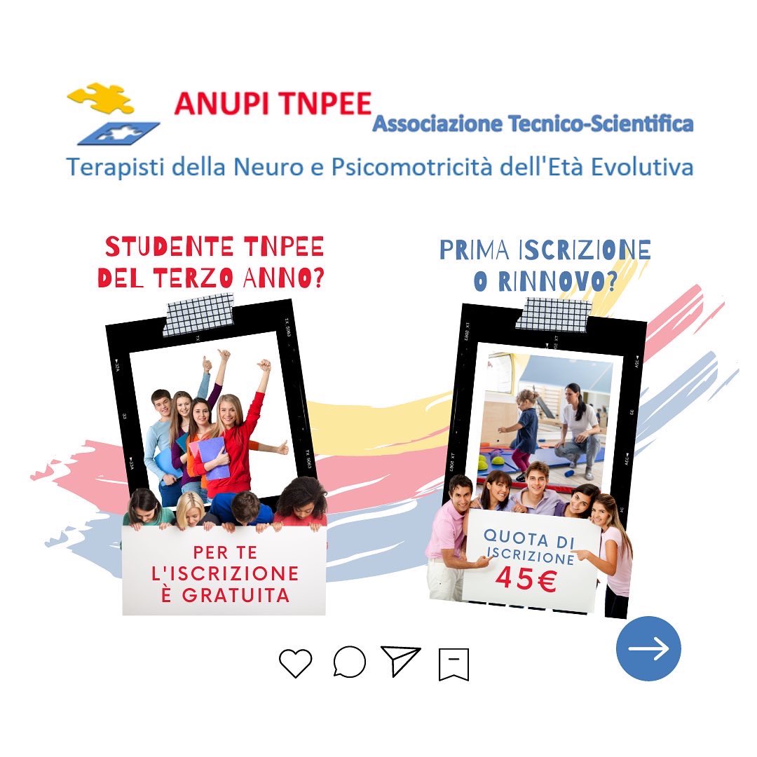 anupitnpee's tweet photo. Perché iscriversi? 
Guarda il reel 🤓🔽
https://t.co/jY75dS7qE7

Info iscrizioni su: https://t.co/rxTID58H1P 

#tnpee #tnpeespecialistidelletàevolutiva #associazionetecnicoscientifica #anupitnpee #professionisanitarie #professionistisanitari #sanitàitaliana #salute #sanità https://t.co/RgfVSXrrZz