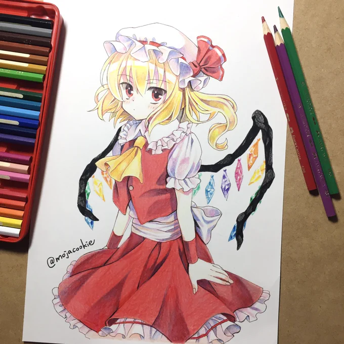 フランちゃん1位おめでとうー!!前に描いた色鉛筆イラストです。 