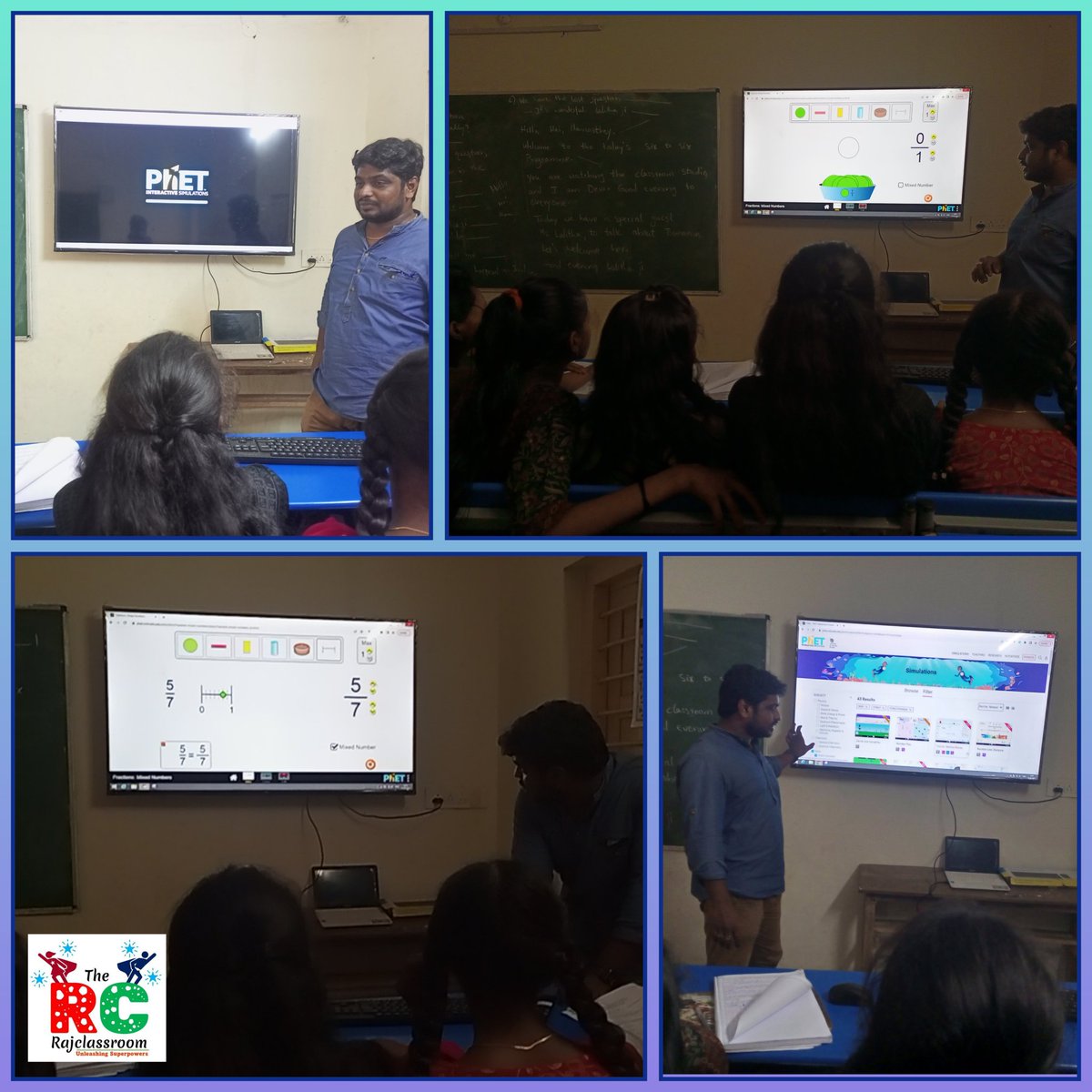 RajeshKouluri's tweet photo. Explored the number line concept of rational numbers using @PhETsims .
#rajclassroom #phetsimulations #simulations https://t.co/rvenJAN6Qf