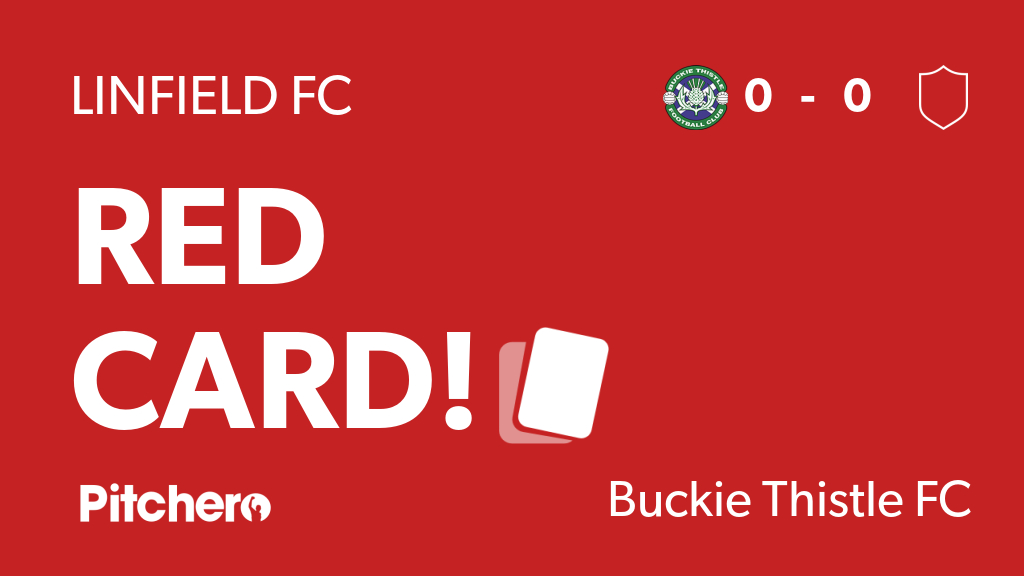 BuckieThistle's tweet photo. 34': A player is sent off for Linfield FC
#BUCLIN #Pitchero
https://t.co/CpTjaAfKTR https://t.co/XE3Z7DzJnV